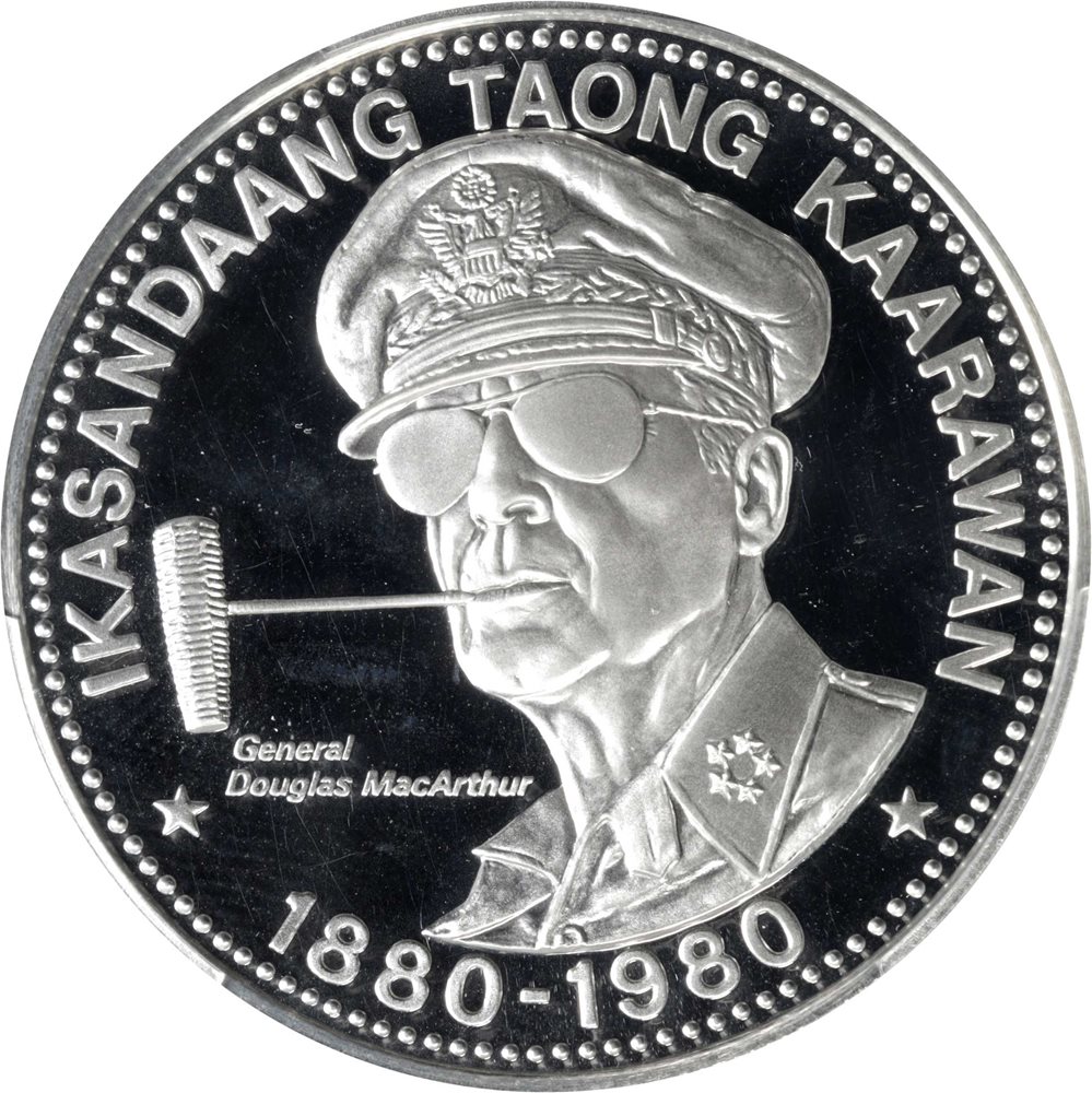 PHILIPPINES. 25 Piso, 1980-FM. Franklin Mint. PCGS PROOF-68