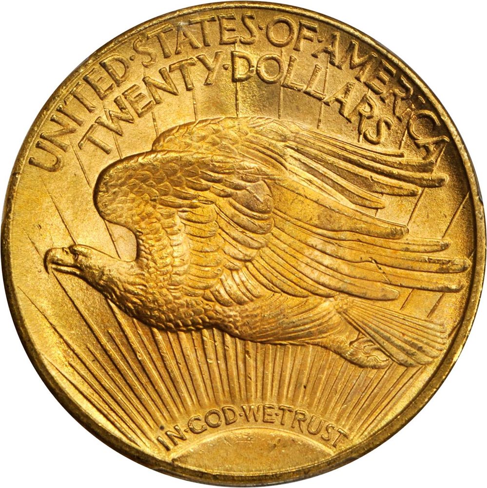 1916-S Saint-Gaudens Double Eagle. MS-66 (PCGS)., MS66 - PCGS