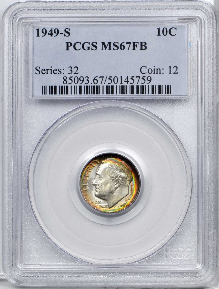 アメリカ1996W ルーズベルト10 セント ニッケル貨 PCGS MS67FB 1996 P