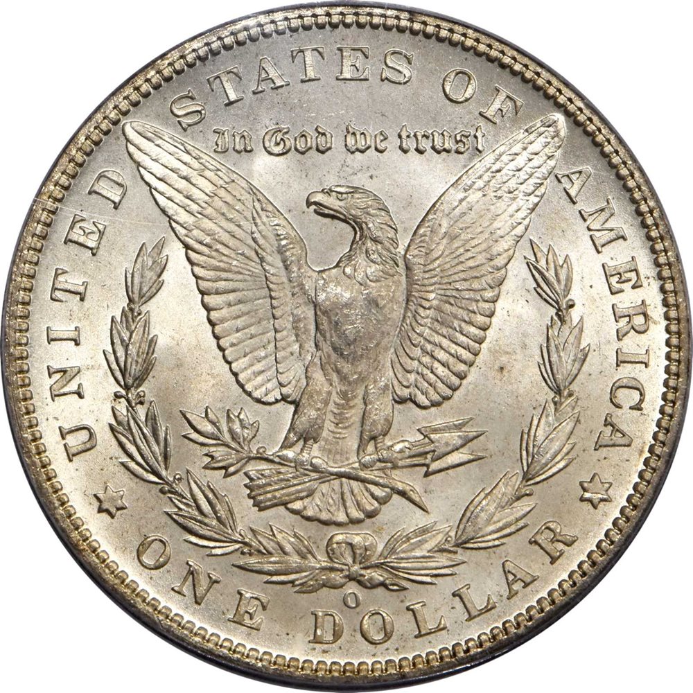 1896-O Morgan Silver Dollar. MS-66 (PCGS). CAC., MS66 - PCGS