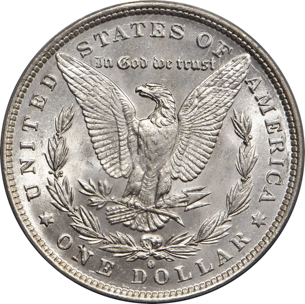 1882-O/S Morgan Silver Dollar. VAM-4. Top 100 Variety. Strong, O/S