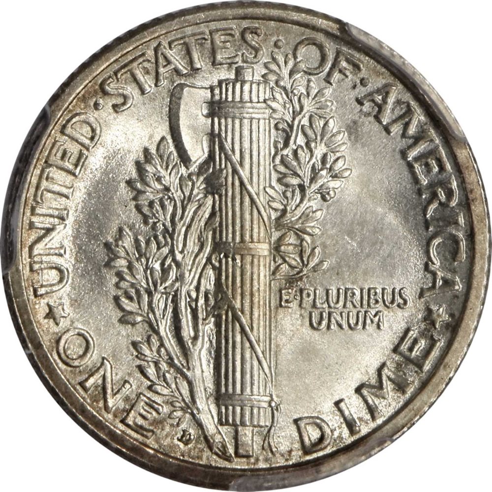 1916-D Mercury Dime. MS-65 (PCGS)., MS65 - PCGS Auction Prices