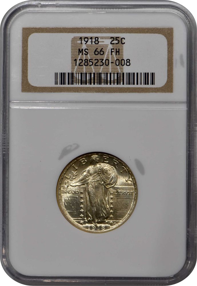 1918 Standing Liberty Quarter. MS-66 FH (NGC)., MS66FH - PCGS