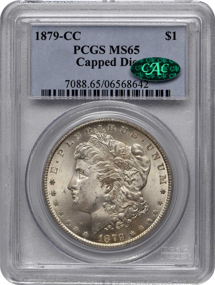 1879-CC Morgan Silver Dollar. VAM-3. Top 100 Variety. Capped Die