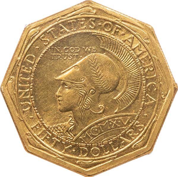 Chapado en Laton ゴールド　Mgs-23 1915-S $2.50 Panama-Pacific (Regular Strike) Gold