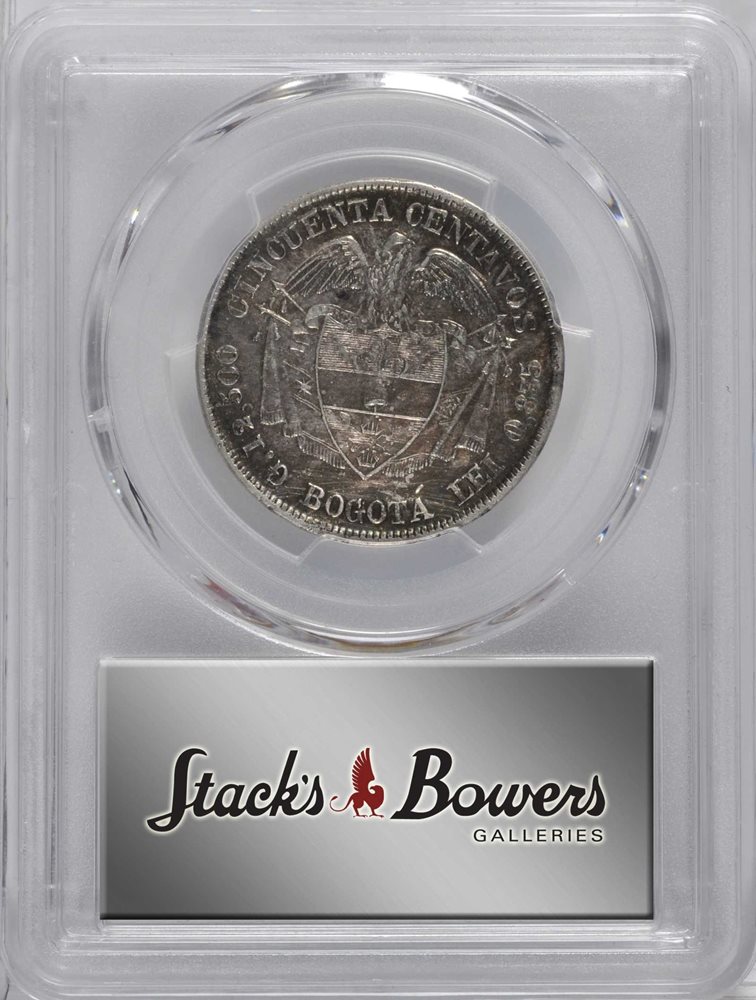 COLOMBIA. 50 Centavos, 1899. Bogota Mint. AU Detail--Tooled (PCGS
