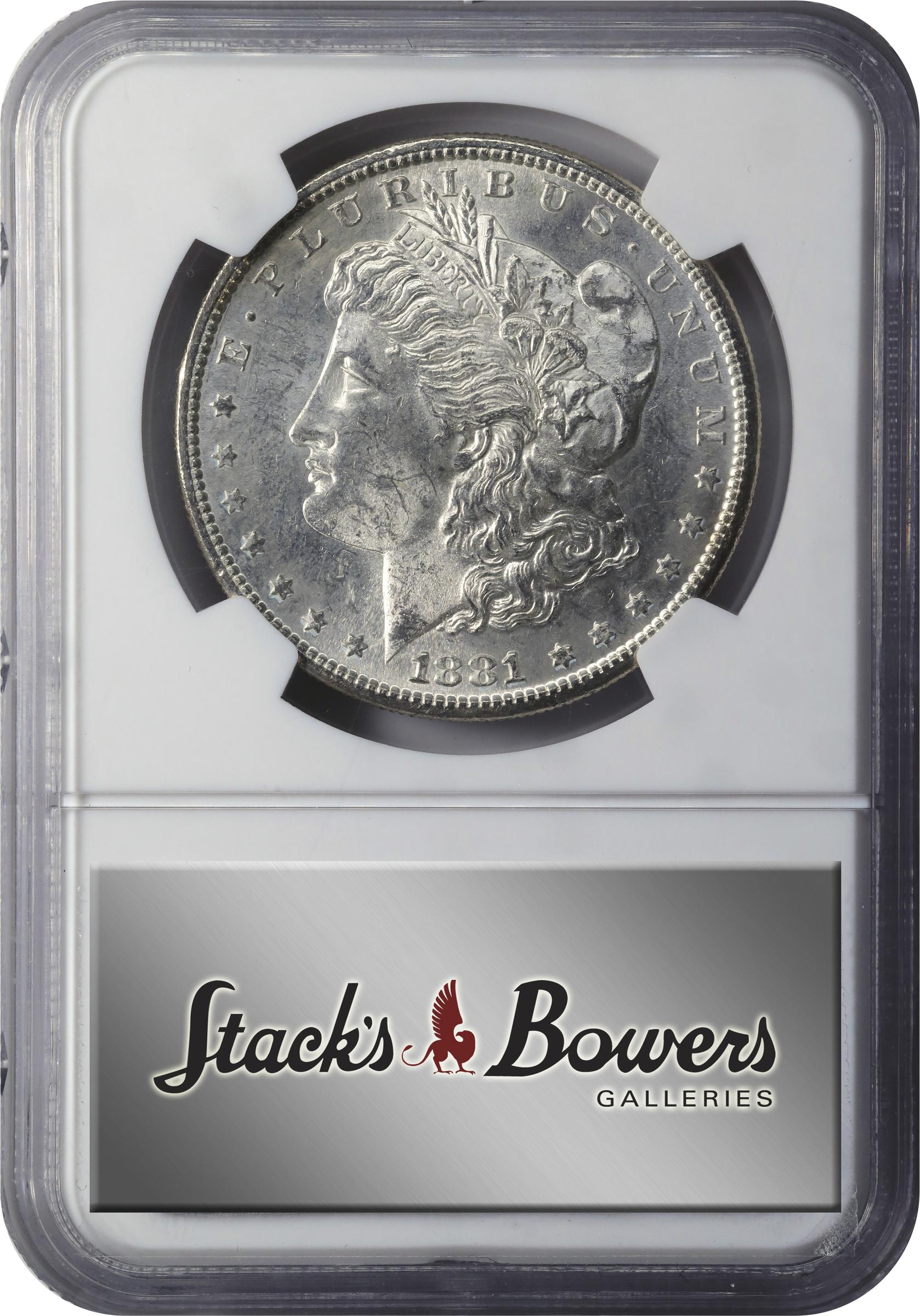 1881-S Morgan Silver Dollar. MS-63 * (NGC)., MS63 - PCGS Auction