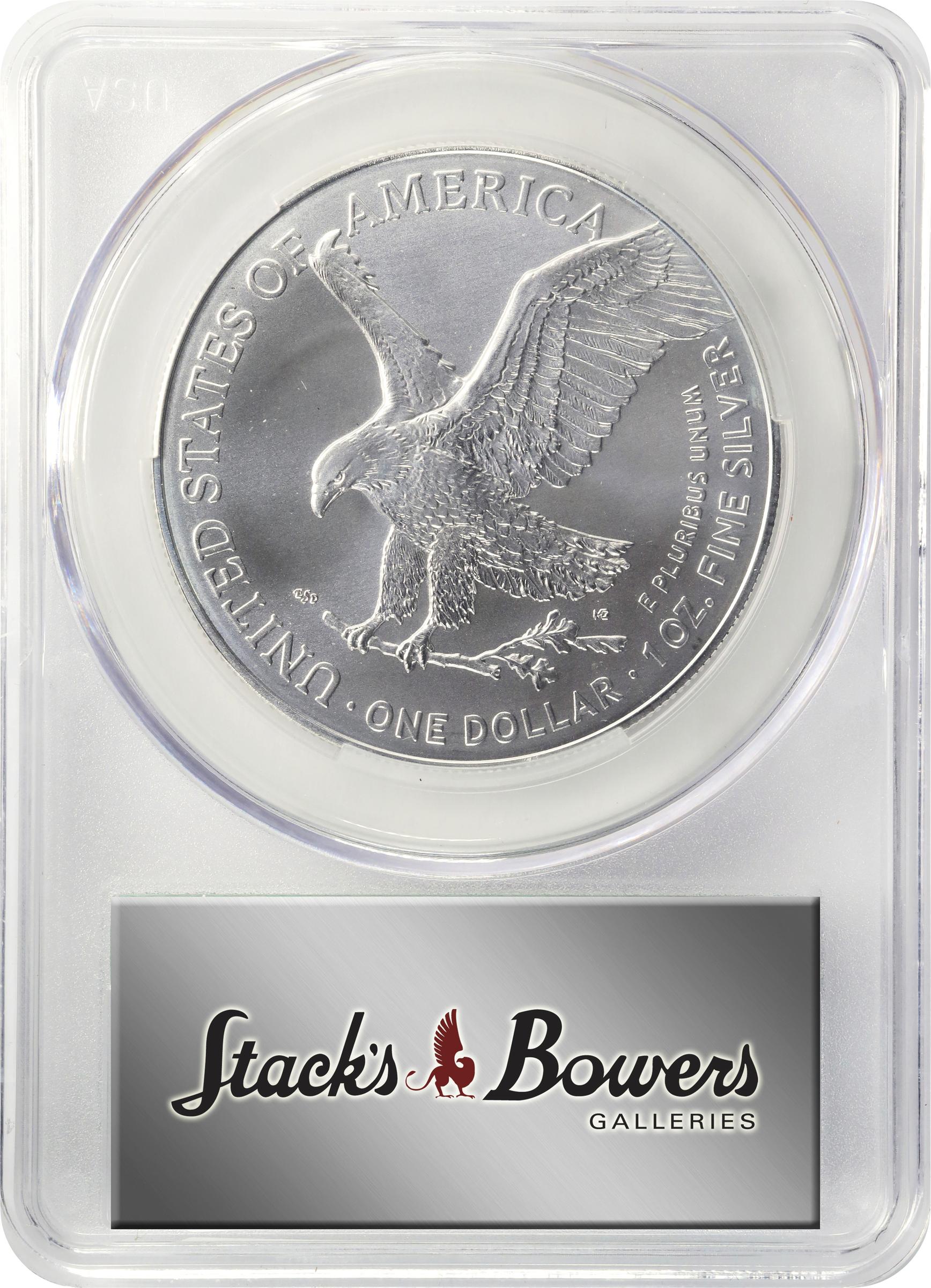 Lot of (10) 2024 Silver Eagles. First Delivery. MS-70 (CACG