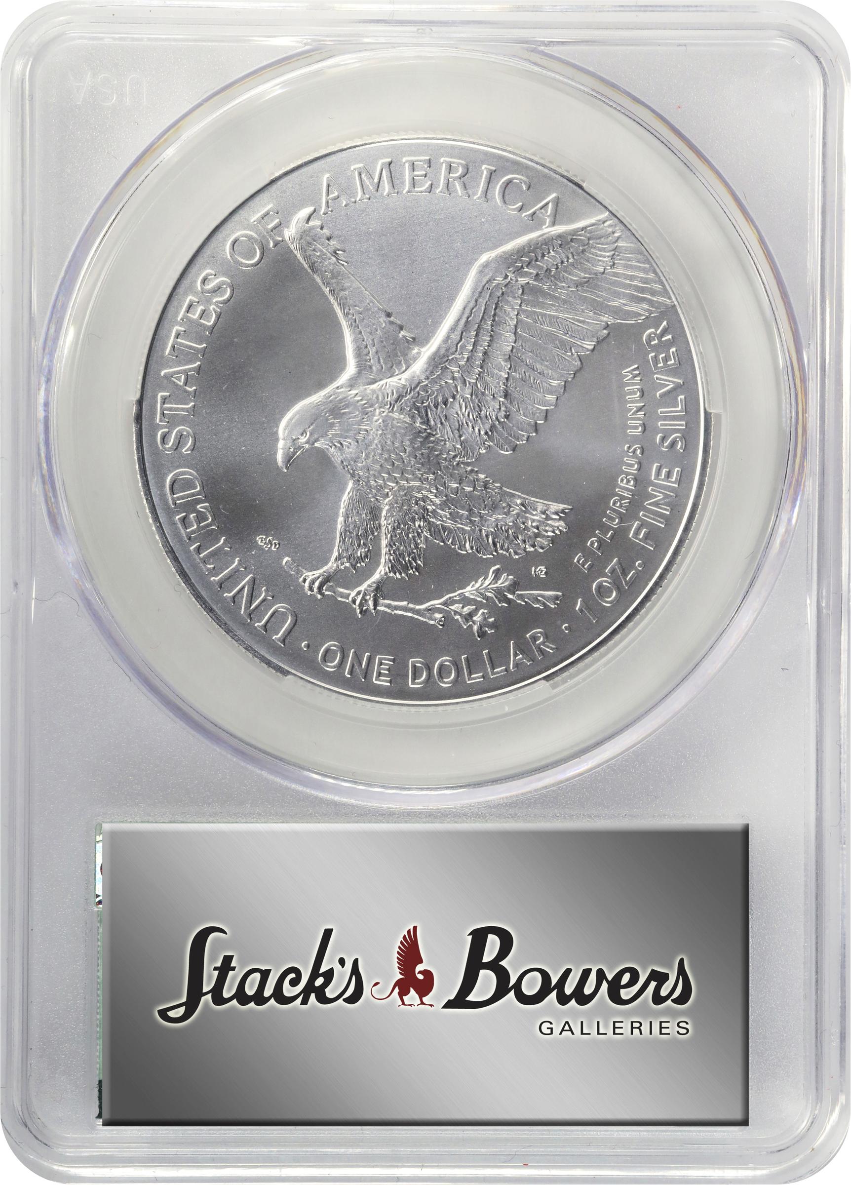 Lot of (10) 2024 Silver Eagles. First Delivery. MS-70 (CACG