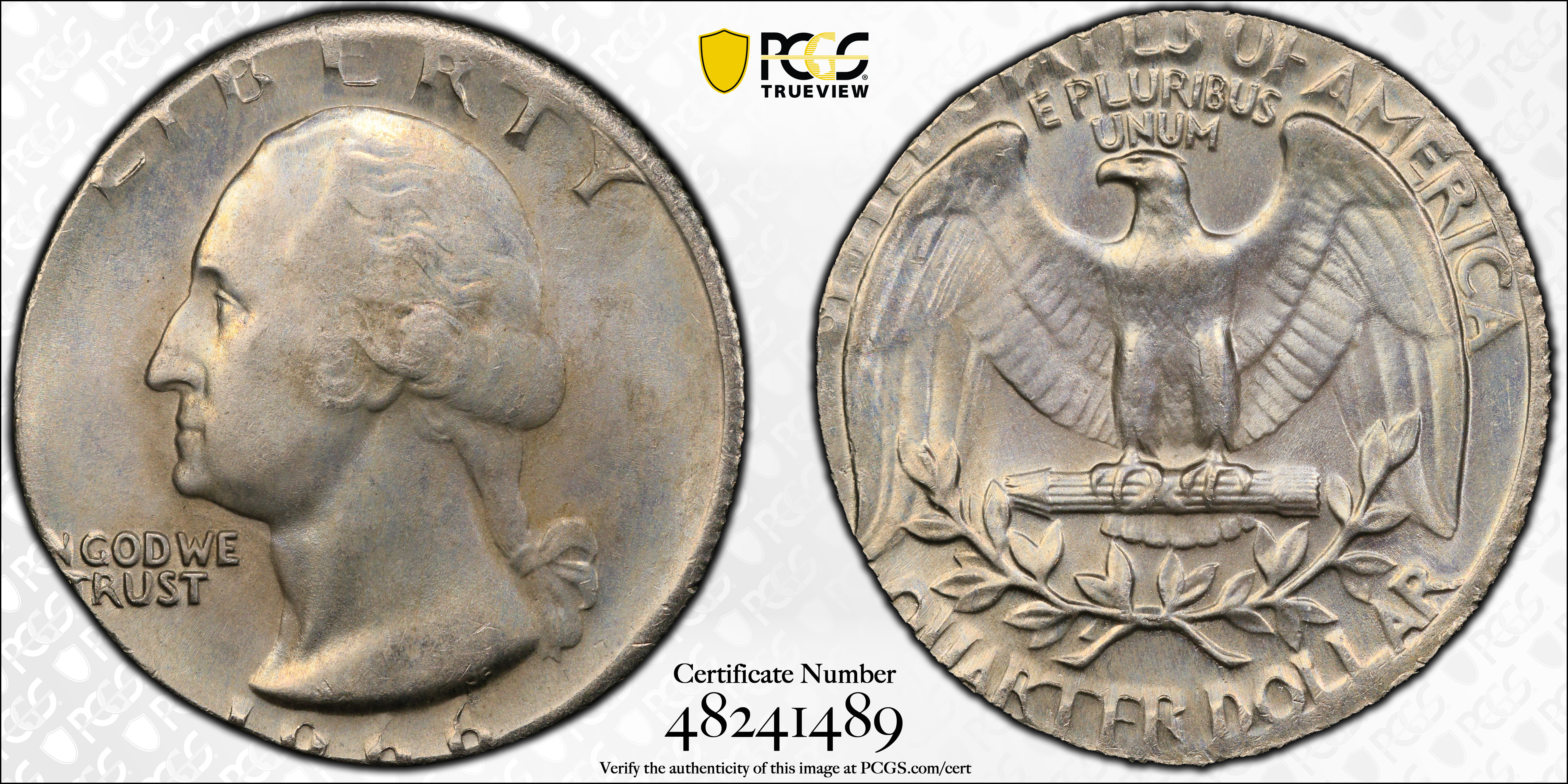 1966 Washington Quarter. Struck on a Nickel Planchet. MS-65 (PCGS