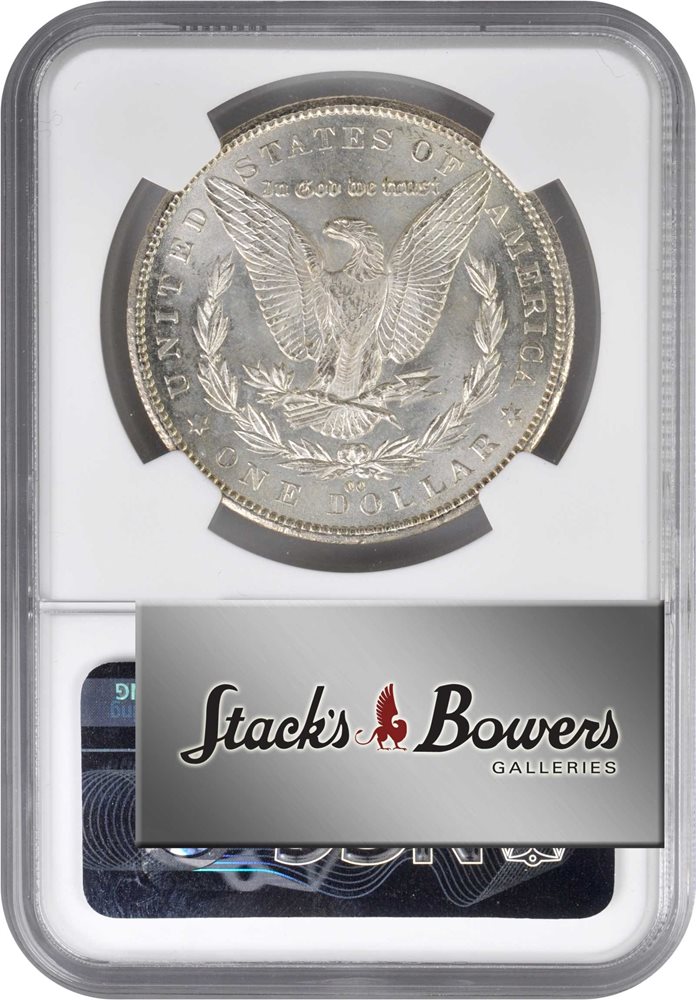 1884-CC Morgan Silver Dollar. VAM-2. Repunched Date, 18/18. MS-61