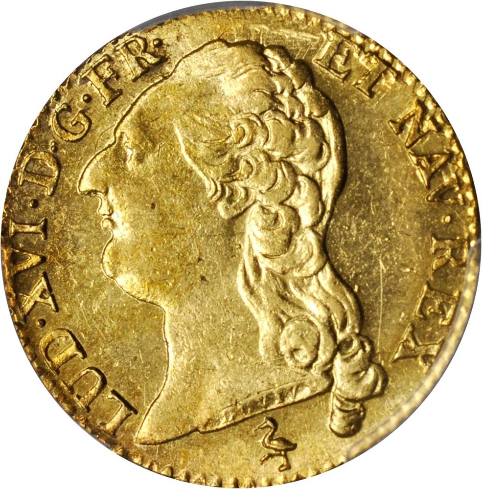 FRANCE. Louis d'Or, 1787-A. Louis XVI (1774-90). PCGS MS-62 Gold