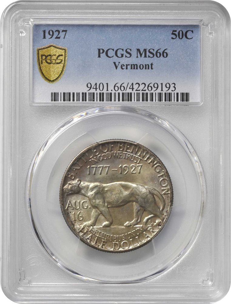 1927 Vermont Sesquicentennial. MS-66 (PCGS)., MS66 - PCGS Auction