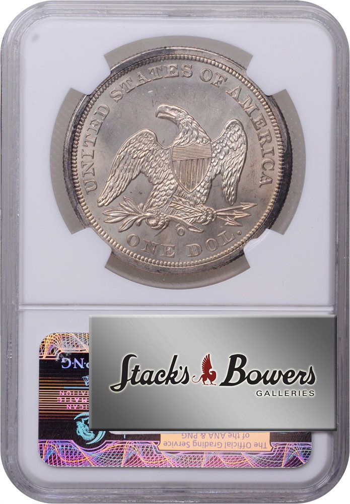 1859-O Liberty Seated Silver Dollar. OC-1. Rarity-1. MS-64 (NGC