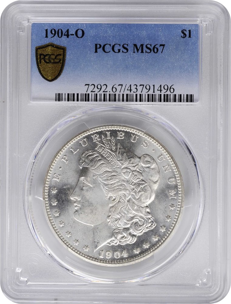 1904-O Morgan Silver Dollar. MS-67 (PCGS)., MS67 - PCGS Auction Prices