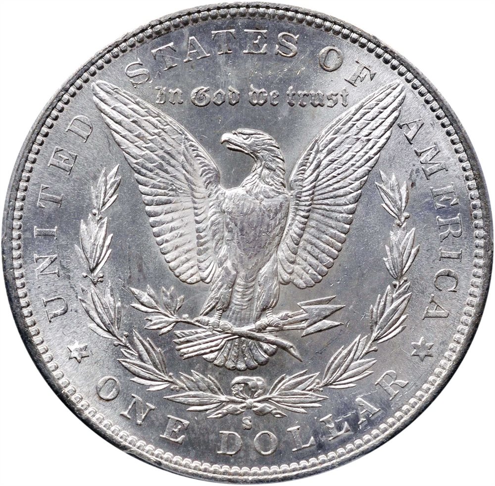 1883-S Morgan Silver Dollar. MS-63 (PCGS). CAC., MS63 - PCGS