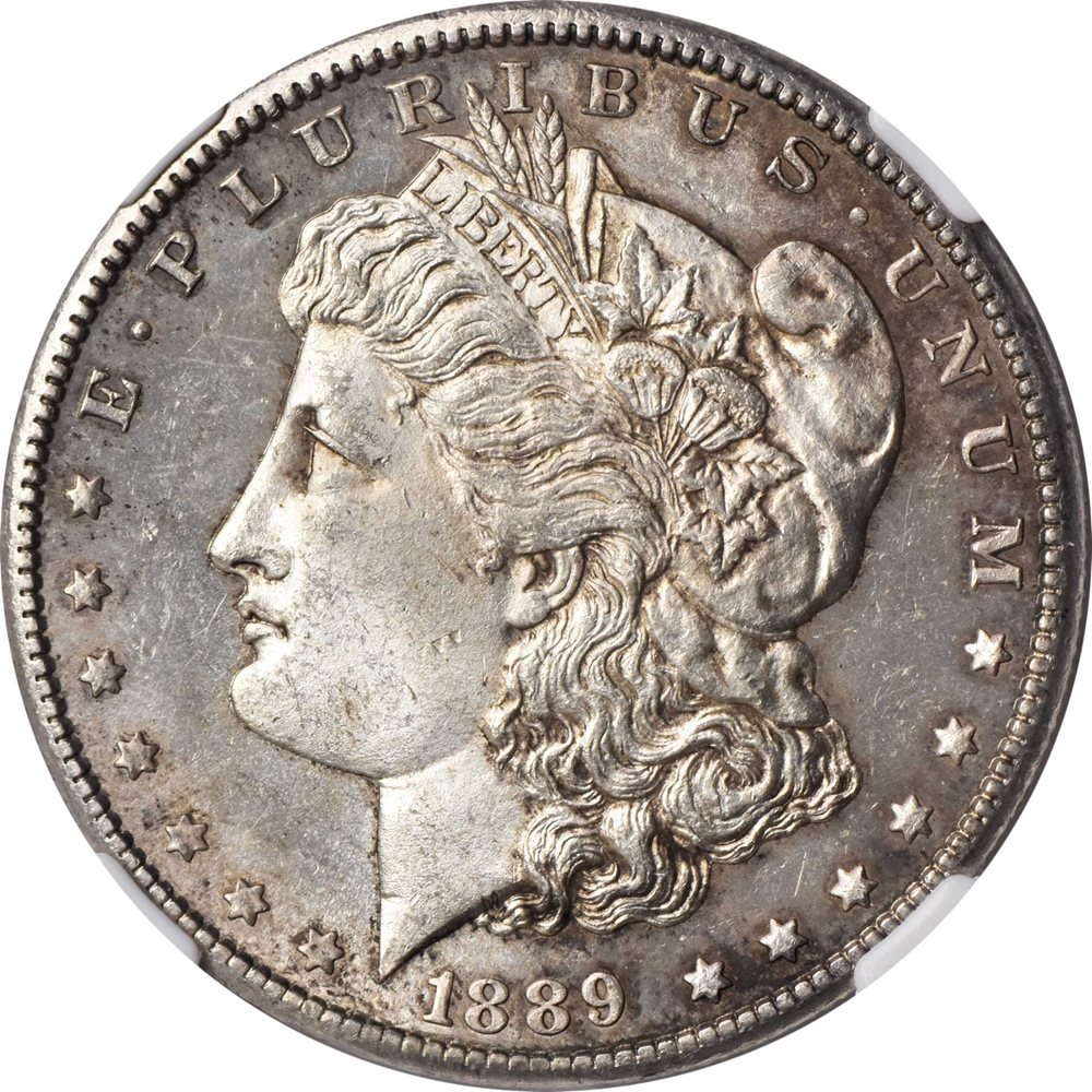 1889-CC Morgan Silver Dollar. MS-63 (NGC)., MS63 - PCGS Auction Prices