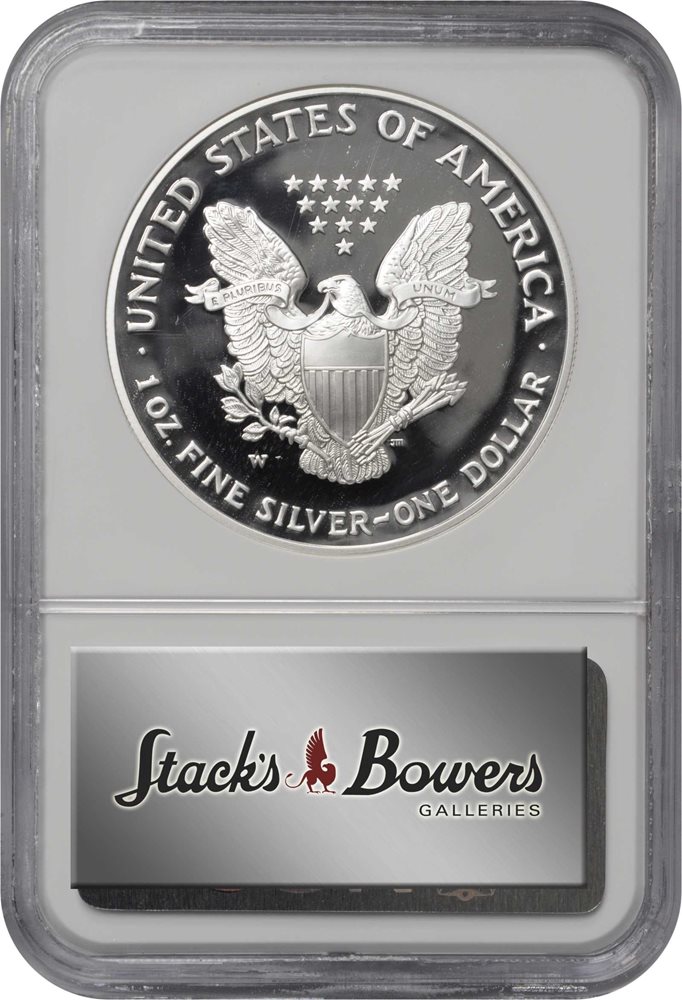2003-W Silver Eagle. Proof-69 Ultra Cameo (NGC)., PR69DCAM - PCGS