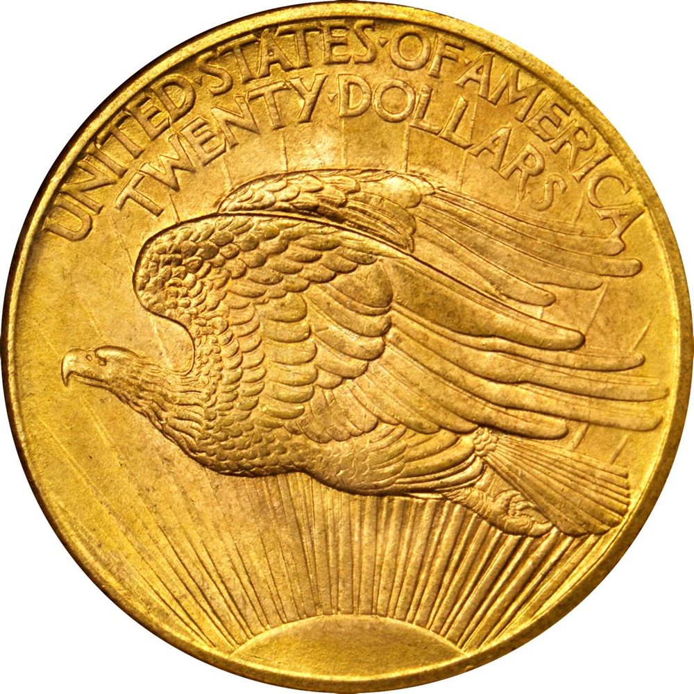 1908 Saint-Gaudens Double Eagle. No Motto. MS-68 (NGC)., MS68