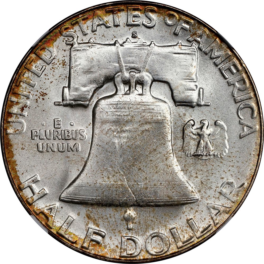 値引き交渉はコメントで！スムスム 1954-S Franklin Half Dollar. MS-67+ (NGC). CAC., MS67+