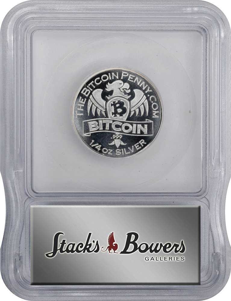 コレクション Bitcoin 1 oz Silver Proof Gold Gilded Round - Bitcoin | QR Code