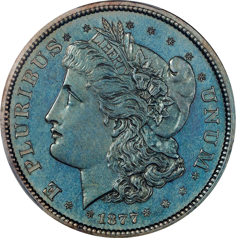 1877 Pattern Morgan Half Dollar. Judd-1510, Pollock-1674. Rarity-7