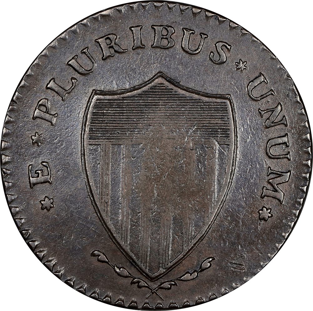 1787 New Jersey Copper. Maris 63-s, W-5375. Rarity-2. Large