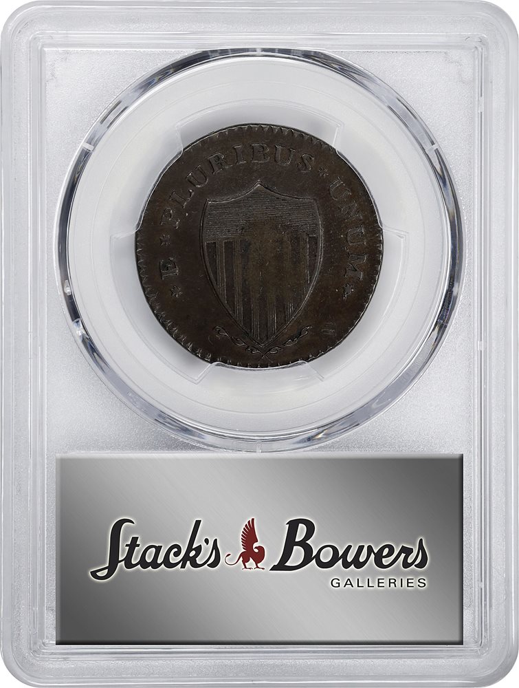 1787 New Jersey Copper. Maris 63-s, W-5375. Rarity-2. Large