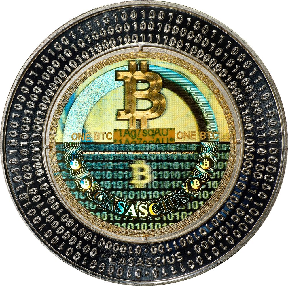 2013 Casascius 1 Bitcoin. Loaded. Firstbits 1Ag7sqAU. Series 3. Silver.  Proof-69 Deep Cameo (PCGS)., PR69DCAM - PCGS Auction Prices