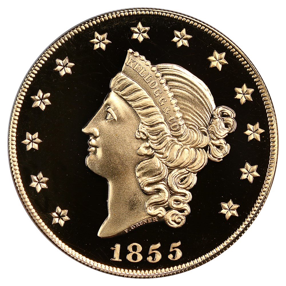 S.S. Central America: 1855 Kellogg Restrike $50 PCGS Gem Proof