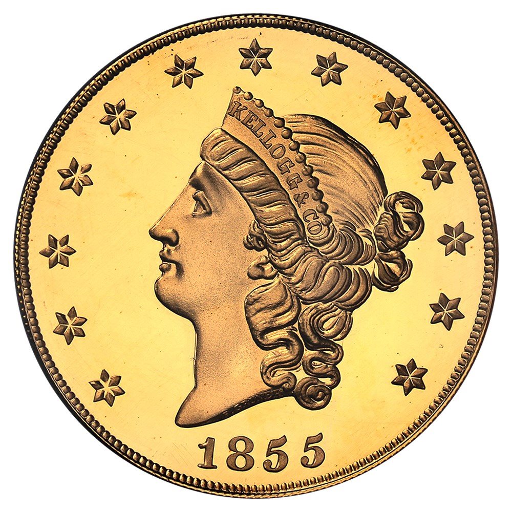 S.S. Central America: 1855 Kellogg Restrike $50 PCGS Gem Proof