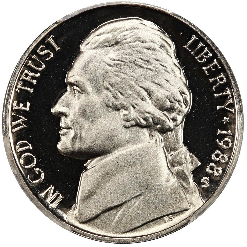 1988-S 5c PCGS Proof 70 DCAM, PR70DCAM - PCGS Auction Prices