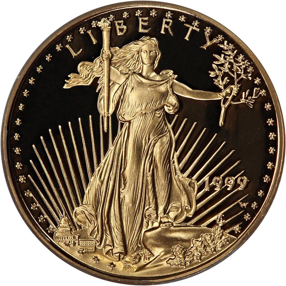 1999-W Gold Eagle $5 PCGS Proof 69 DCAM, PR69DCAM - PCGS Auction