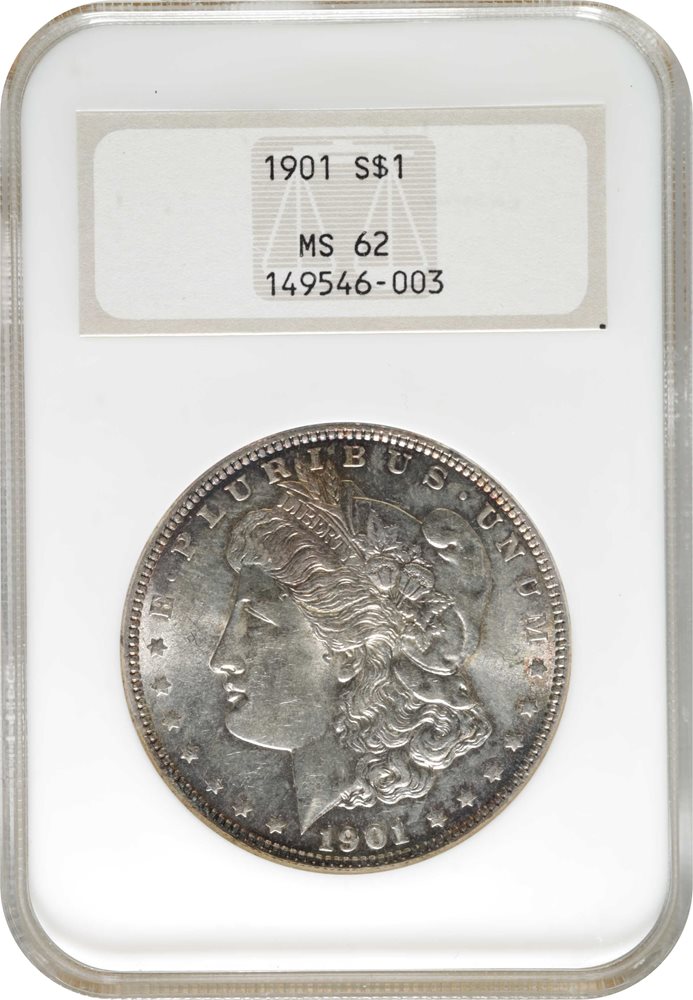 1901 Morgan Silver Dollar. MS-62 (NGC). OH., MS62 - PCGS Auction