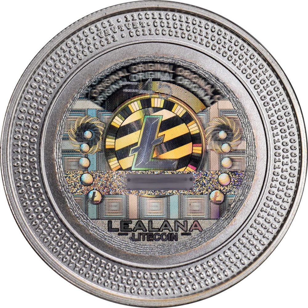 2013 Lealana 25 Litecoin (LTC). Silver. Loaded (Unredeemed). Firstbits  LTogUWUa. Serial No. 45. Black Address, Serialized. 39 mm. Proof-...,  PR66DCAM - PCGS Auction Prices