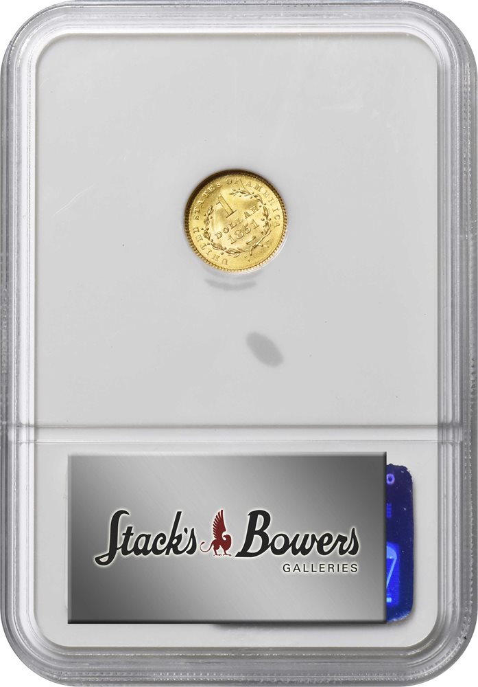 1851 Gold Dollar. MS-66 (NGC). CAC., MS66 - PCGS Auction Prices