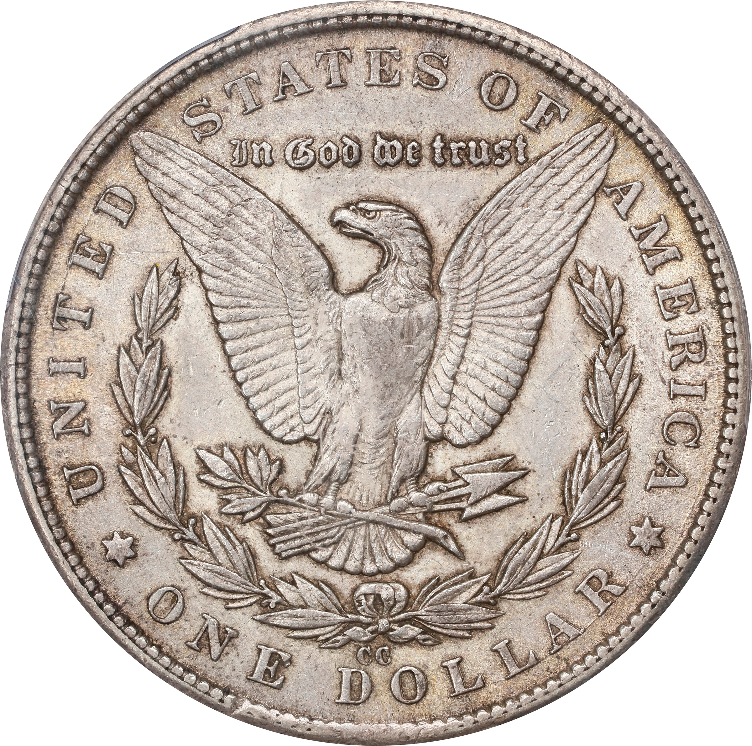 1879-CC Morgan Silver Dollar. Clear CC. AU-55 (PCGS). CAC., AU55