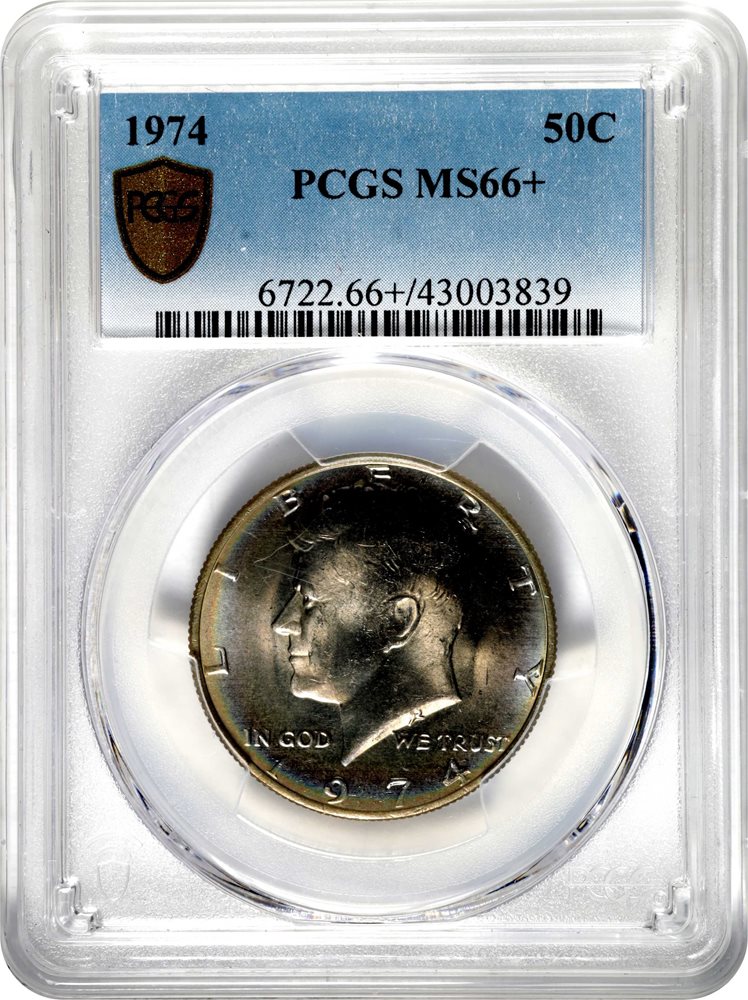 1974 Kennedy Half Dollar. MS-66+ (PCGS)., MS66+ - PCGS Auction Prices