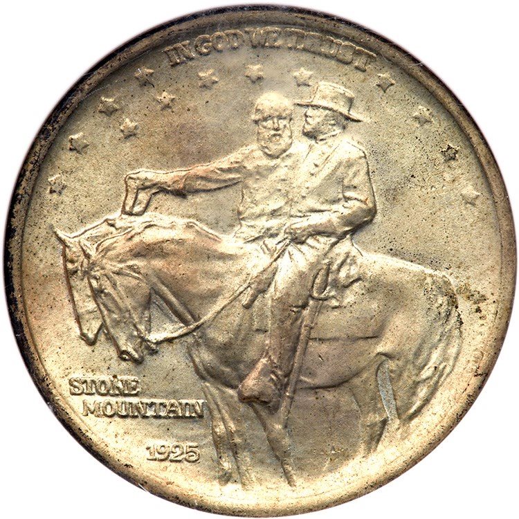 1925 Stone Mountain Half Dollar. NGC graded MS-65., MS65 - PCGS