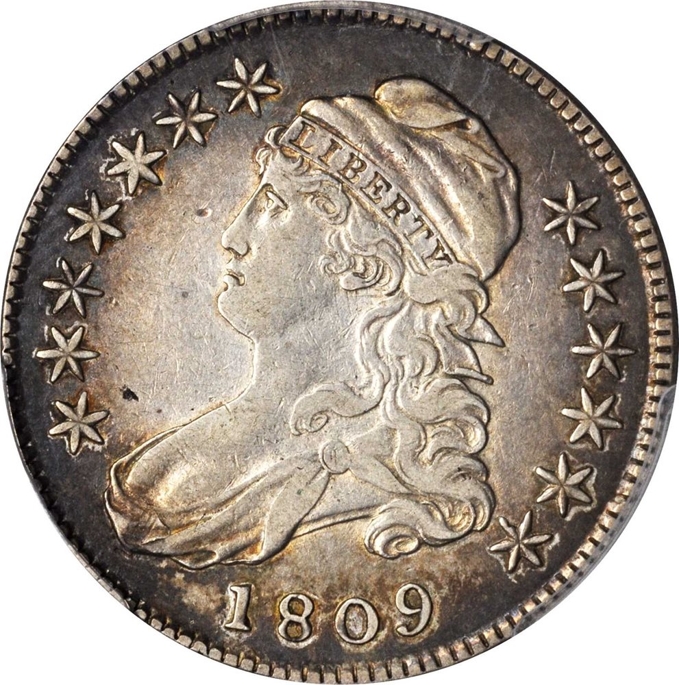 美品 定価6万 MARIGIUDICELLI 36 DeuxiemeClasse 1809 Capped Bust Half Dollar. VF-35 (PCGS)., VF35 - PCGS Auction