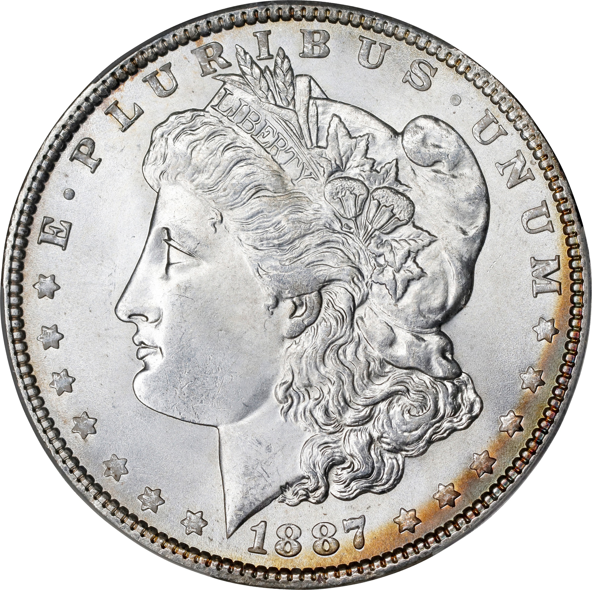1887 Morgan Silver Dollar. MS-64 (CACG)., MS64 - PCGS Auction Prices