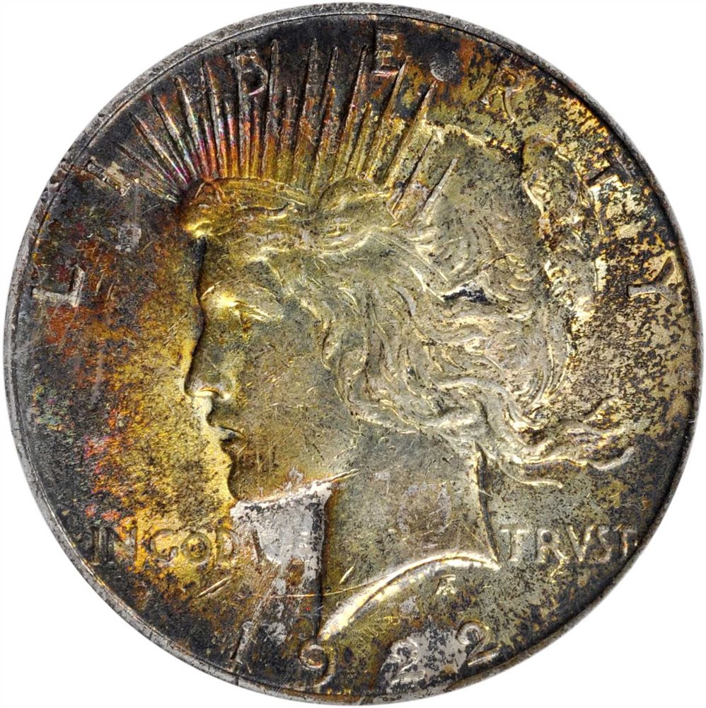 1922 Peace Silver Dollar. AU-55 (PCGS)., AU55 - PCGS Auction Prices