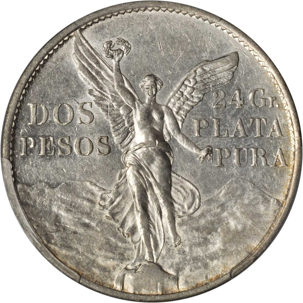 MEXICO. 2 Pesos, 1921-Mo. PCGS AU-55 Secure Holder., AU55 - PCGS