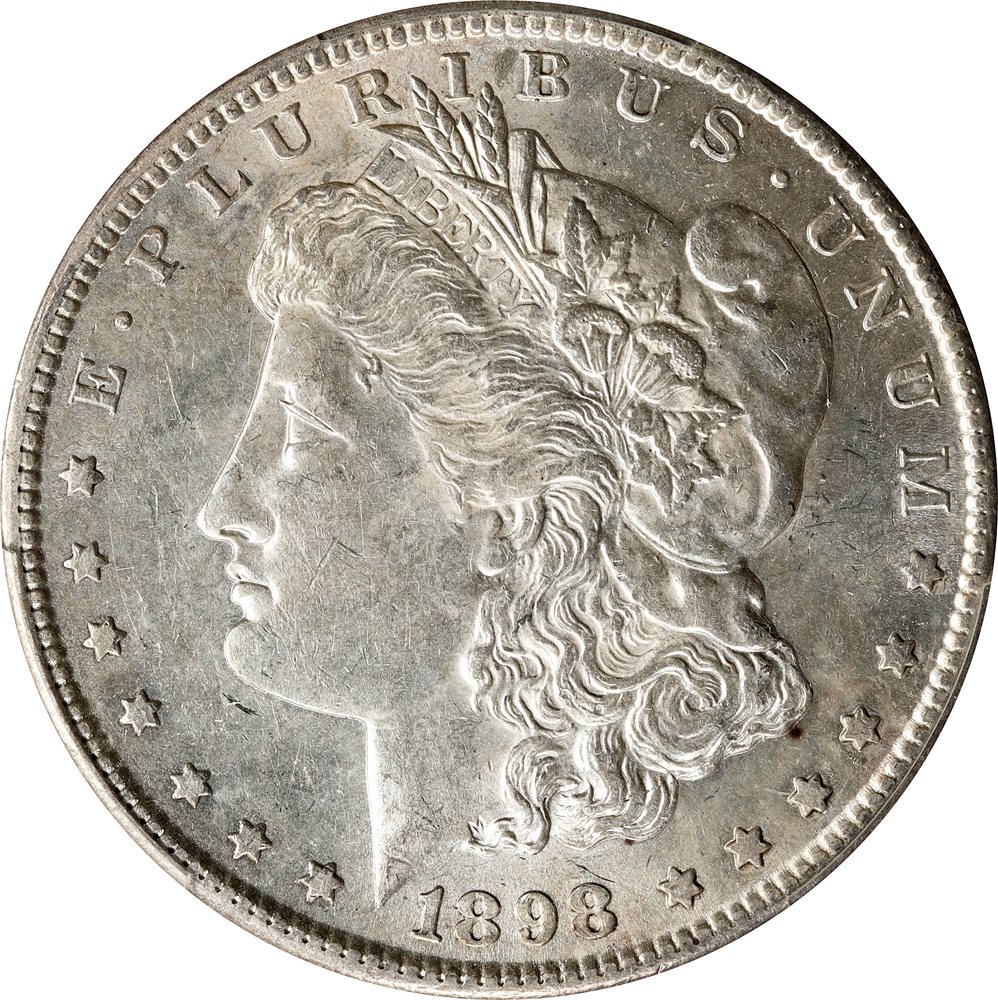 1898-S Morgan Silver Dollar. AU-58 (PCGS)., AU58 - PCGS Auction Prices