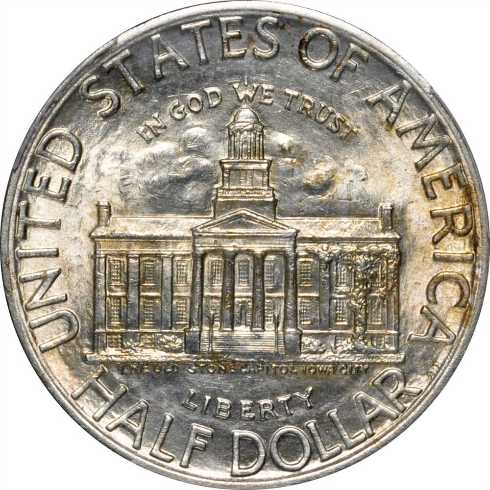 『PCGS MS65』アイオワ州100年記念ハーフダラー銀貨(1946年) PCGS MS65』アイオワ州100年記念ハーフダラー銀貨(1946年)