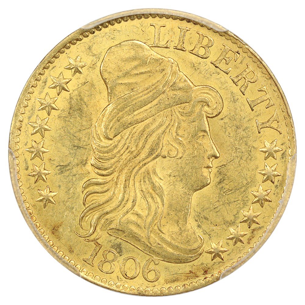 1806 $5 PCGS MS62+ (Rounded 6, 7x6 Stars), MS62+ - PCGS Auction Prices