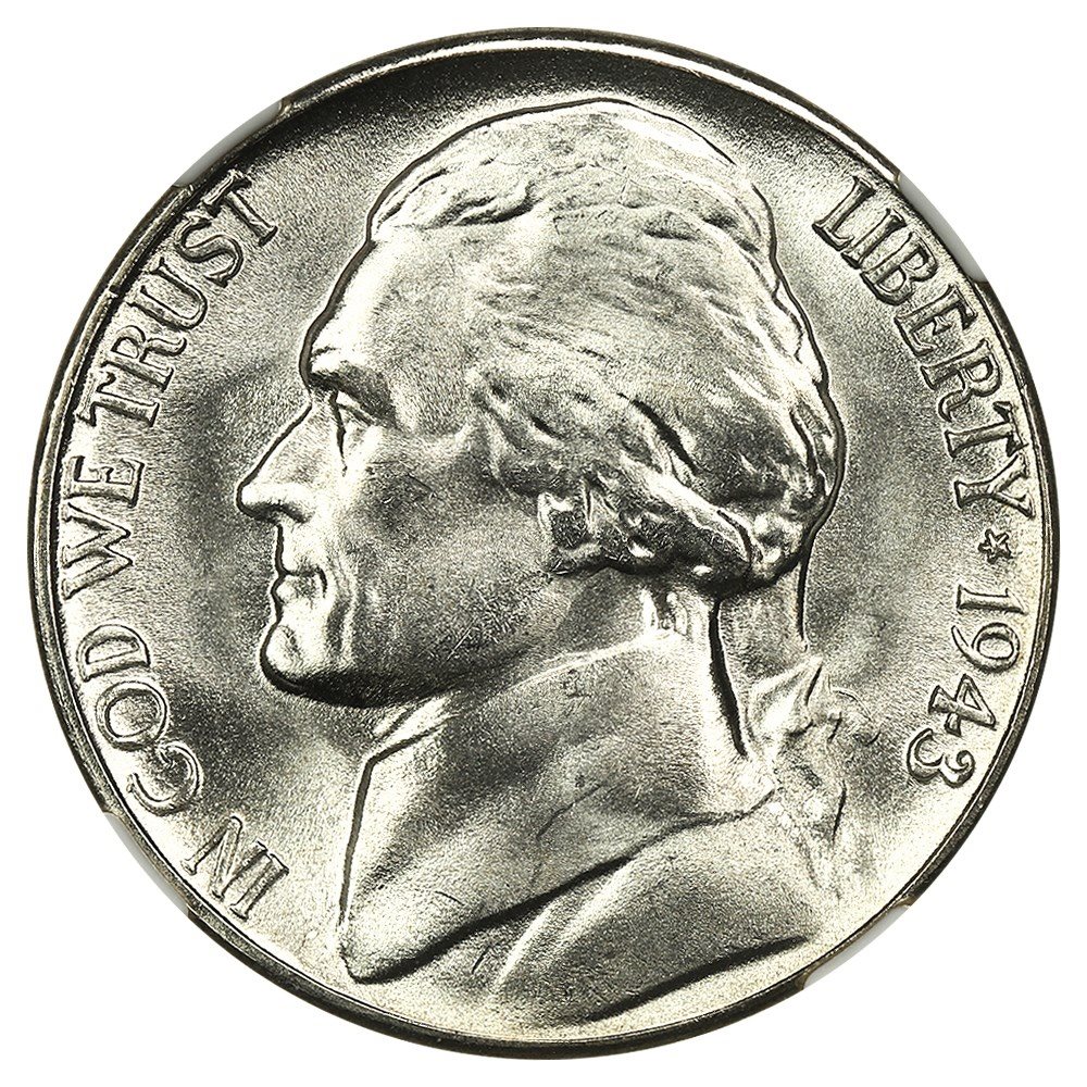 1943-S 5c NGC MS68, MS68 - PCGS Auction Prices