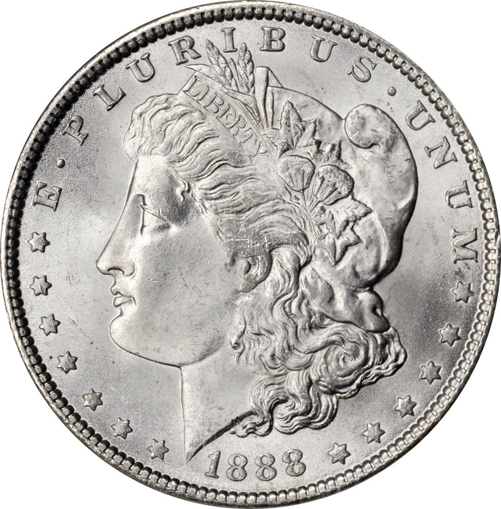 1888 Morgan Silver Dollar. MS-64 (NGC)., MS64 - PCGS Auction Prices