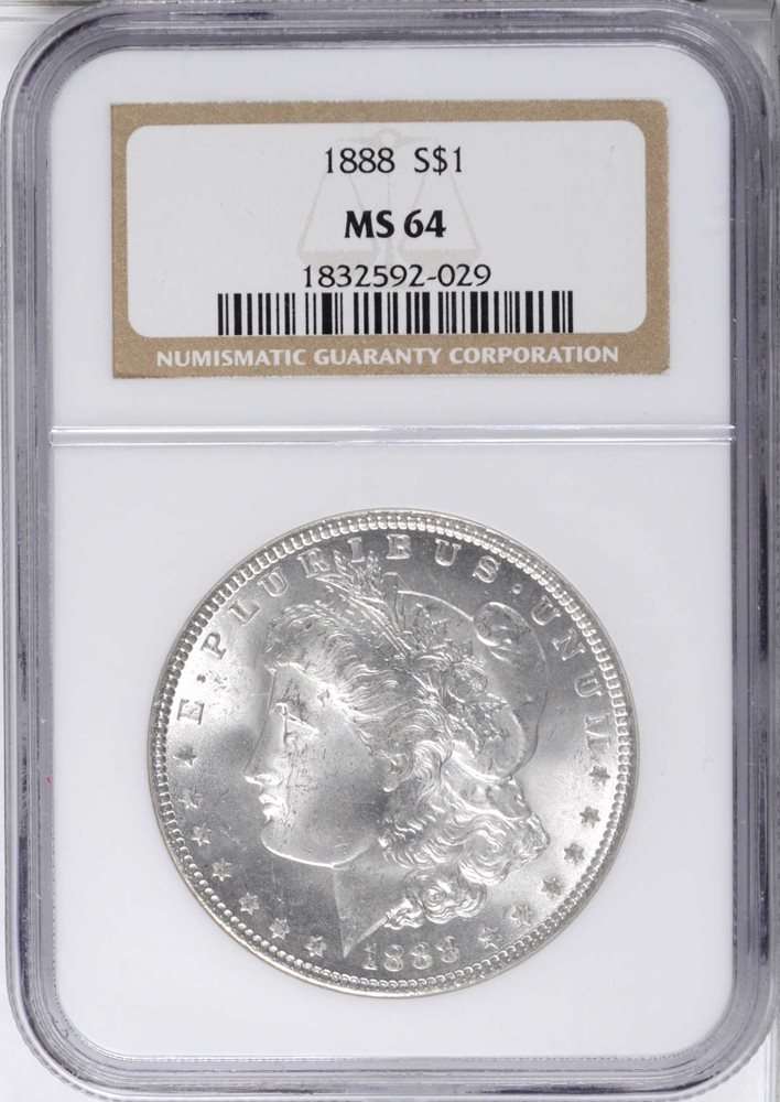 1888 Morgan Dollarモルガンダラー銀貨 MS64 PCGS126 1888 Morgan Silver Dollar. MS-64 (NGC)., MS64 - PCGS Auction Prices
