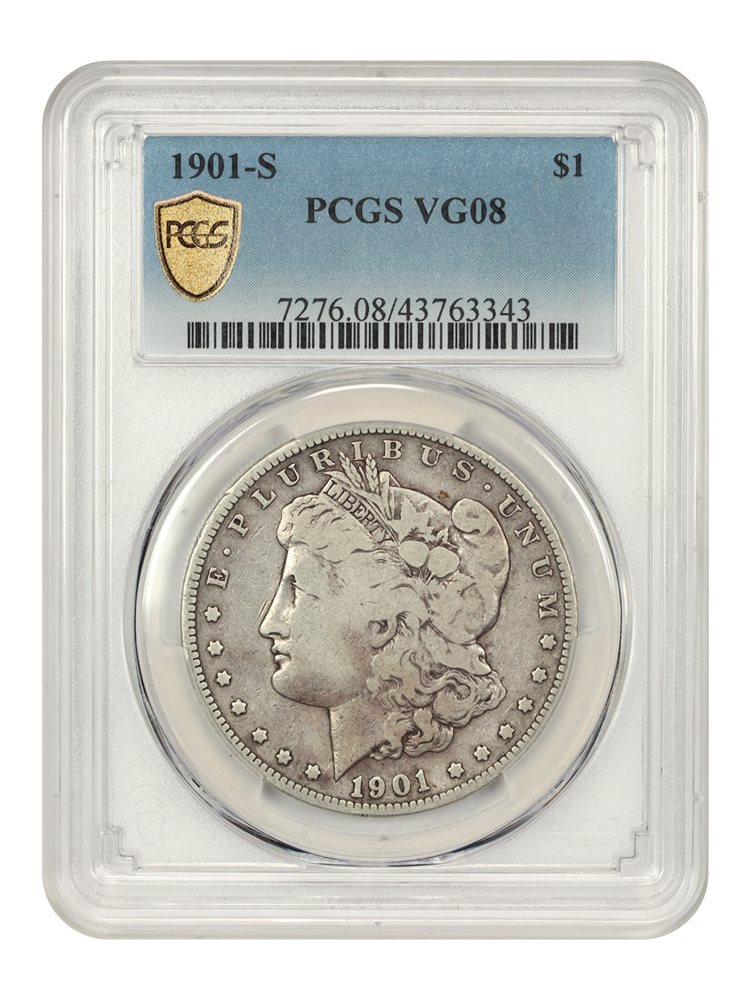 1901年 50銭 コイン PCGS Genuine 1901-S 50C Fine 15 NGC. NGC Census: (7/42). PCGS Population